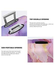 定制照片行李箱套和标签、个性化宠物照片徽标行李箱套、定制行李箱包装行李箱保护套、蜜月礼物 - 彩色 - 查看 5