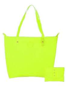 Women's Beach Bag With Waterproof Toiletry Bag - 青檸色 - 查看 1