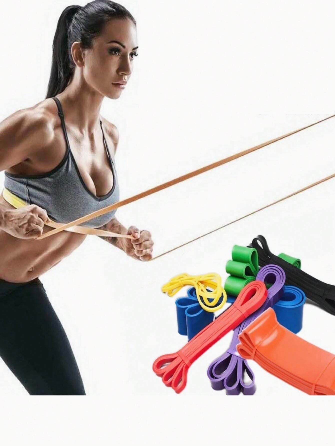 Latex Resistance Bands, MultiFunction Fitness Chest Muscle Strength