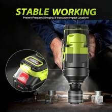 2000N.M(1500 Ft-Lbs) Impact Wrench High Torque, 3/4 To 1/2 Brushless Impact Gun, Cordless Impact Wrench 5.0AH Battery With Fast Charger, Electric Impact Wrench For Heavy-Duty Truck RV