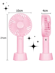 Mini Handheld USB Fan Led Portable Rechargeable Summer Three Speeds For Eyelash Extension - 查看 3