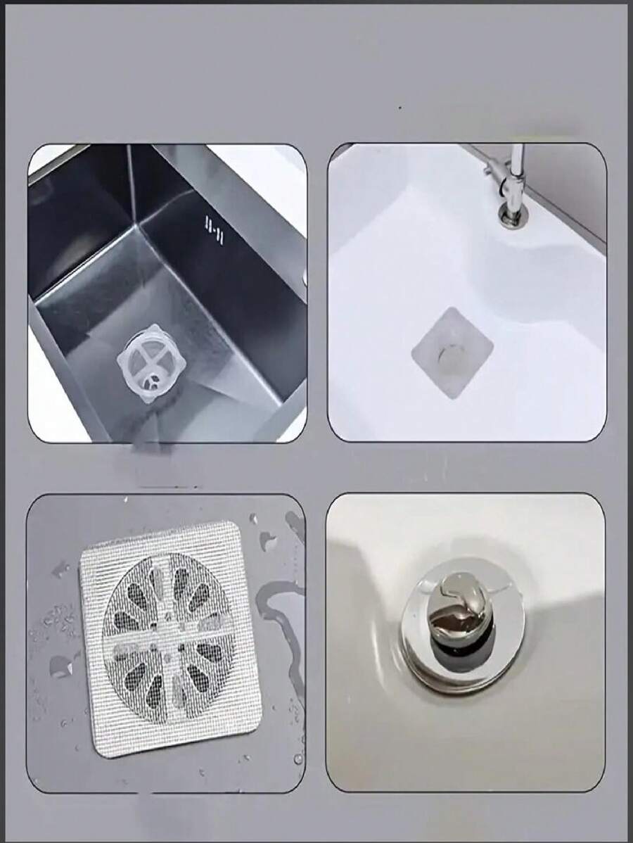 Floor Drain Sheet, Bathroom Hair Filter, Hair Barrier Net, Toilet