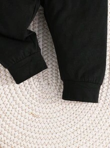 Bộ 3 quần dài thường ngày in hình trái tim và chữ cho bé trai, đồ thể thao đa năng, mùa thu - Nhiều màu - Xem 5