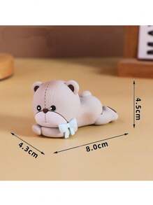 1 chiếc phụ kiện trang trí bánh hình gấu dễ thương, màu hồng, xanh dương, nâu với nhiều tư thế khác nhau, thang màu kaki và nâu đậm, các khối chữ nhiều màu và gấu cưỡi ngựa bập bênh, thích hợp cho tiệc rửa tội, tiệc tiết lộ giới tính, trang trí bánh sinh nhật, chất liệu cao su mềm, có thể tái sử dụng. - nhiều màu - Xem 13