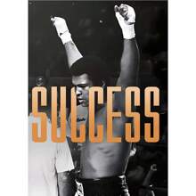 1 件无框励志拳击传奇迈克泰森拳击手海报帆布画成功金钱墙壁画适用于客厅家居装饰