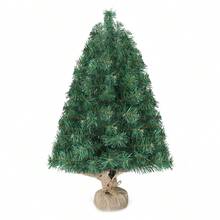 20 In Pre-Lit Artificial Mini Christmas Tree, Tabletop Small Xmas Pine Tree With Ornaments And 30 Warm Lights Battery Operated For Home Office Store Holiday Deco, Green - 綠色 - 查看 8