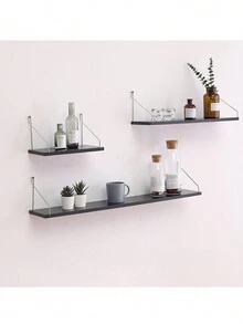 1 kệ lưu trữ tường, kệ nổi không cần khoan, giá treo đồ trang trí tường phòng, kệ sách bằng gỗ phòng ngủ - Nhiều màu - Xem 6