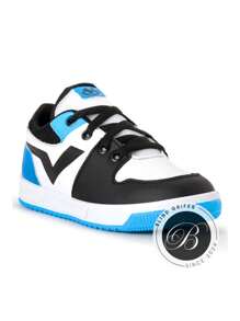 Low Chicago Children's Sneakers Boys And Girls Jdn Low Top Comfortable Casual School Children Walking Bicolor Sole - Màu xanh nhạt - Xem 3