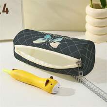 1 件可定制铅笔盒、可定制收纳袋、可定制独特设计（照片、姓名、插图）、轻质拉链化妆包、铅笔盒、经典风格铅笔盒，适合学校/学生/返校季节