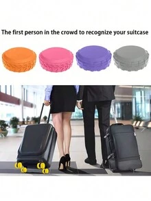 Bộ 4 phụ kiện du lịch, Bảo vệ bánh xe hành lý, Chống sốc, Bảo vệ bánh xe cốp xe bằng silicon chống ồn và im lặng, Vỏ bảo vệ toàn diện cho bánh xe hành lý, Vỏ bánh xe hành lý kiểu mới, Vỏ bảo vệ bánh xe hành lý bằng silicon chống ồn và im lặng, Phụ kiện du lịch thiết thực và thời trang, Làm quà tặng cho gia đình, bạn bè và những người thân yêu - Nhiều màu - Xem 3