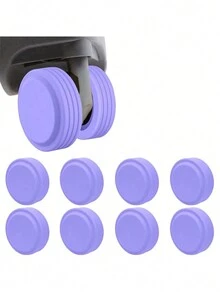 Bộ 4 phụ kiện du lịch, Bảo vệ bánh xe hành lý, Chống sốc, Bảo vệ bánh xe cốp xe bằng silicon chống ồn và im lặng, Vỏ bảo vệ toàn diện cho bánh xe hành lý, Vỏ bánh xe hành lý kiểu mới, Vỏ bảo vệ bánh xe hành lý bằng silicon chống ồn và im lặng, Phụ kiện du lịch thiết thực và thời trang, Làm quà tặng cho gia đình, bạn bè và những người thân yêu - Nhiều màu - Xem 9