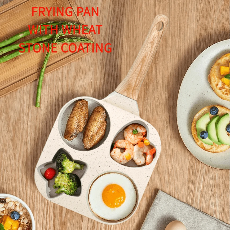 4Cavity Nonstick Pancake Griddle, Household Frying Pan For Egg