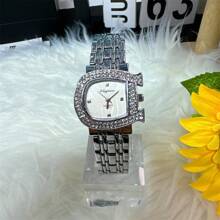 1 Stück Damenuhren 2024 Neuer Luxus Nischenmarken Uhr für Frauen mit sehr attraktivem Zifferblatt, Quarz Armbanduhr, modische Damen Lässig Edelstahl Armband Quarz mit Taglicher Wasserdichtigkeit