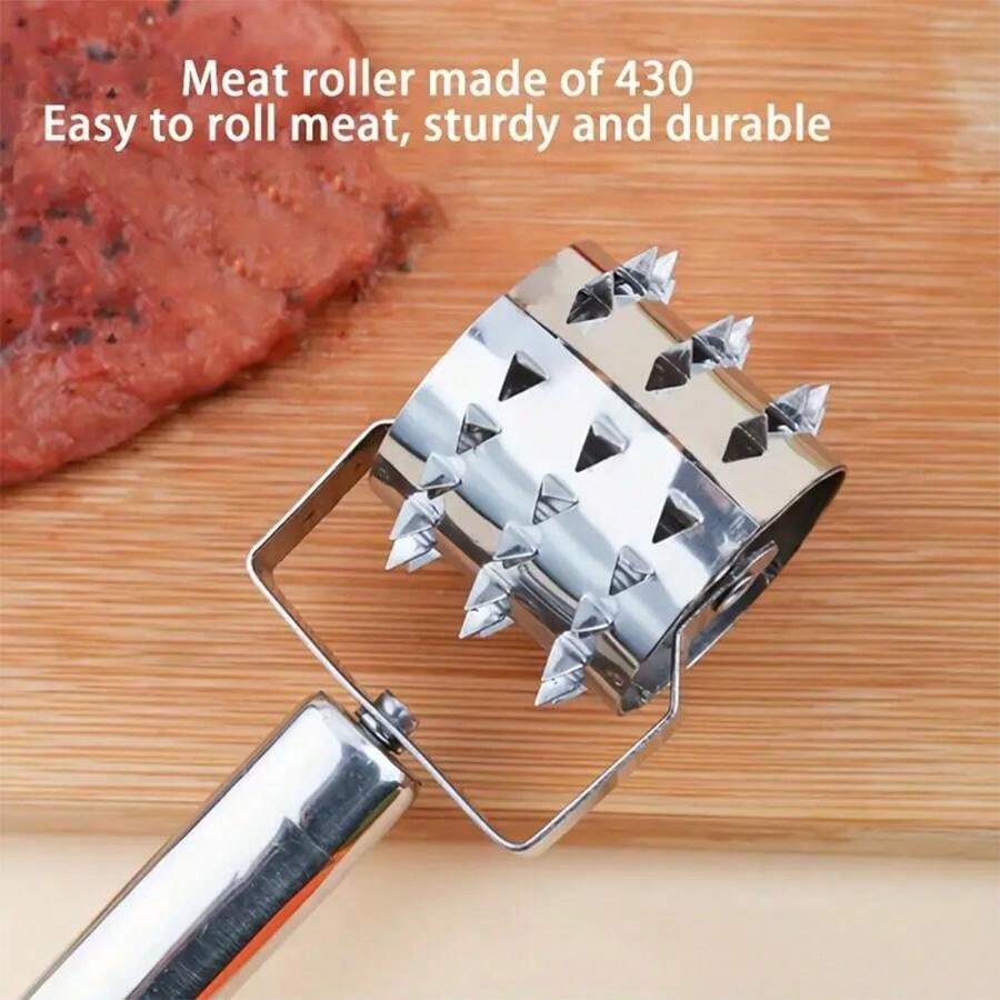 Stainless Steel Meat Tenderizer MultiFunction Kitchen Tool, Suitable