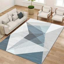 1pc European-Style Living Room Carpet, Bedroom Bedside Rug, Crystal Velvet Sofa Coffee Table Mat, Home Entryway Hallway Balcony Rug - Multicolor - View 12