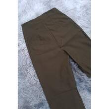 Stretch Pleated Trousers For Women - 橄欖綠 - 查看 2