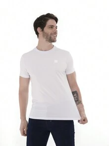Short Sleeve Shirt Pure Cotton Breathable Business Solid Color Sports Shirt S-XL - 白色 - 查看 2