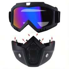 面罩护目镜哈雷越野摩托车护目镜骑行头盔滑雪复古护目镜骑行酷炫优质摩托车护目镜