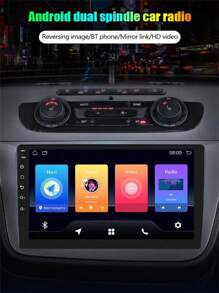 Radio de coche de 9 pulgadas 1 DIN con CarPlay Android WiFi para coche GPS Bluetooth reproductor Multimedia de Audio y vídeo Universal - Negro - Ver 6