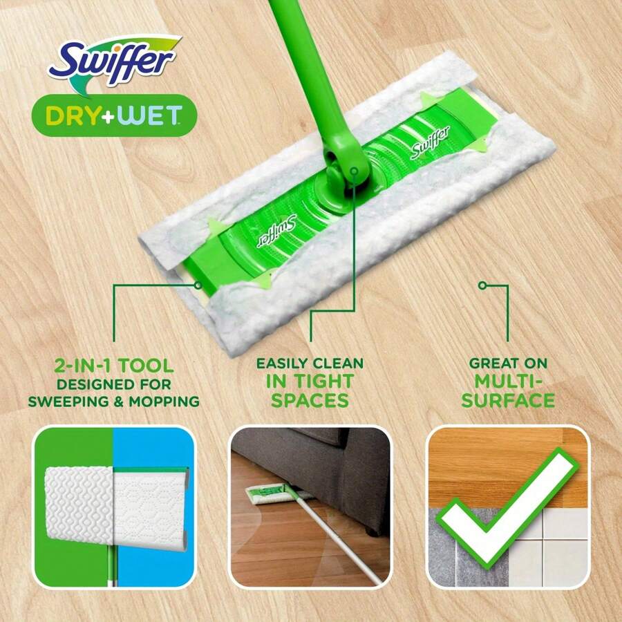 Sweeper 2In1, Dry And Wet Multi Surface Floor Cleaner And Broom