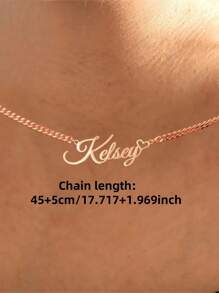 1 chiếc vòng cổ mặt dây chuyền tên bằng bạc Sterling mạ vàng bạc hồng đặc biệt tùy chỉnh với thiết kế hình trái tim cho ngày lễ tình nhân, ngày của mẹ, sinh nhật, đám cưới, tốt nghiệp và các dịp khác - Mạ vàng 18K, đá quý tự nhiên, phong cách ngày lễ, quà tặng cho mọi mùa Lễ tạ ơn Giáng sinh, dễ thương, tùy chỉnh, cá nhân hóa, độc đáo, quà tặng lý tưởng cho anh ấy, quà tặng lý tưởng cho cô ấy, cô ấy, bạn trai, bạn gái, bố, mẹ, gia đình, bạn bè, cho ngày kỷ niệm, cho sinh nhật, cho lễ tốt nghiệp, cho vũ hội, cho bữa tiệc, trang sức bằng thép không gỉ - Nhiều màu - Xem 4