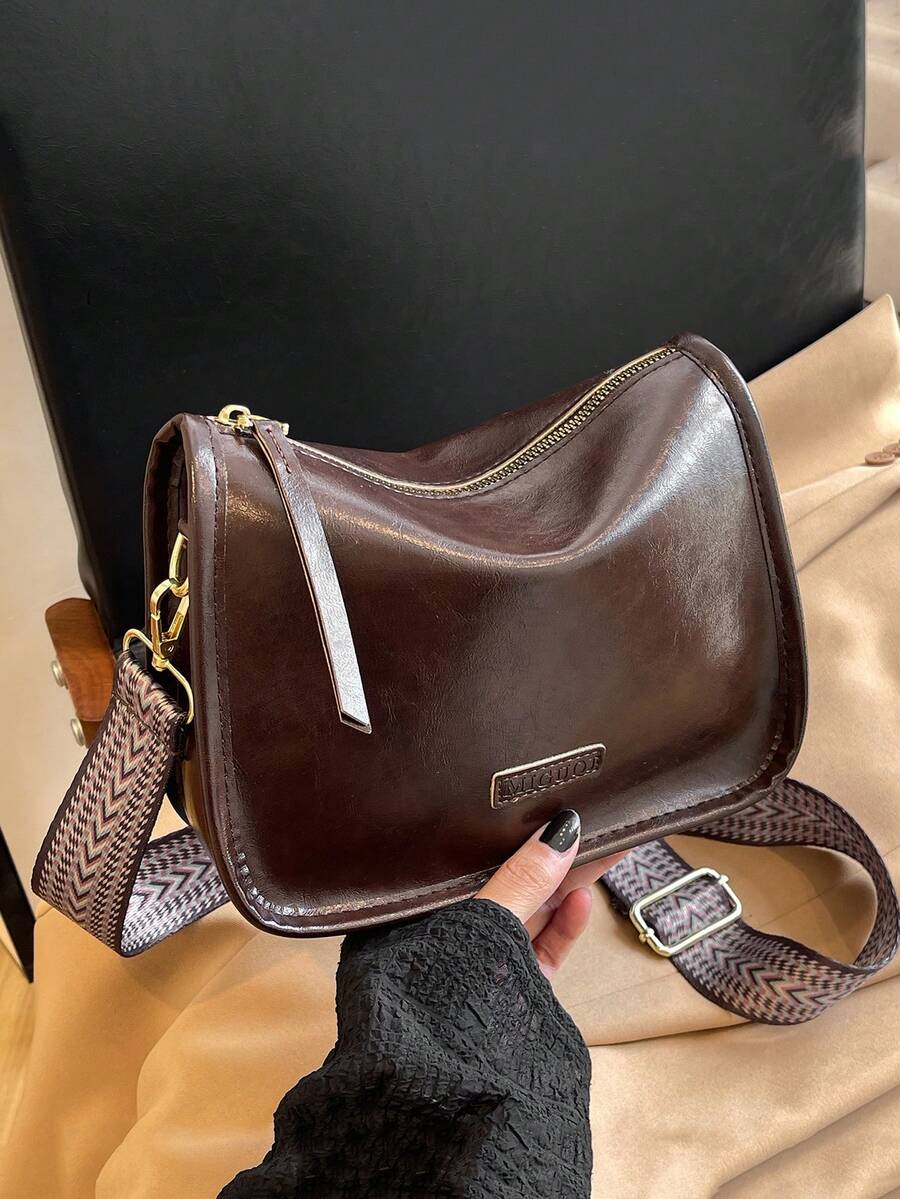 Stylish Retro CrossBody Bag Soft Leather Women's Commuter Pillow Bag