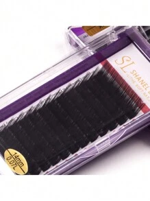 Shanel Premium Fox Cat Wimpern Fächer L N (M) Curl 8-15mm Bestseller 12 Reihen Gemischte Schale Kaschmir Volumen Klassische Wimpern Verlängerung Individuelle Wimpern Super Weiche Matte Schwarze Seide Wimpern Verlängerung Zubehör Für Schönheitssalon