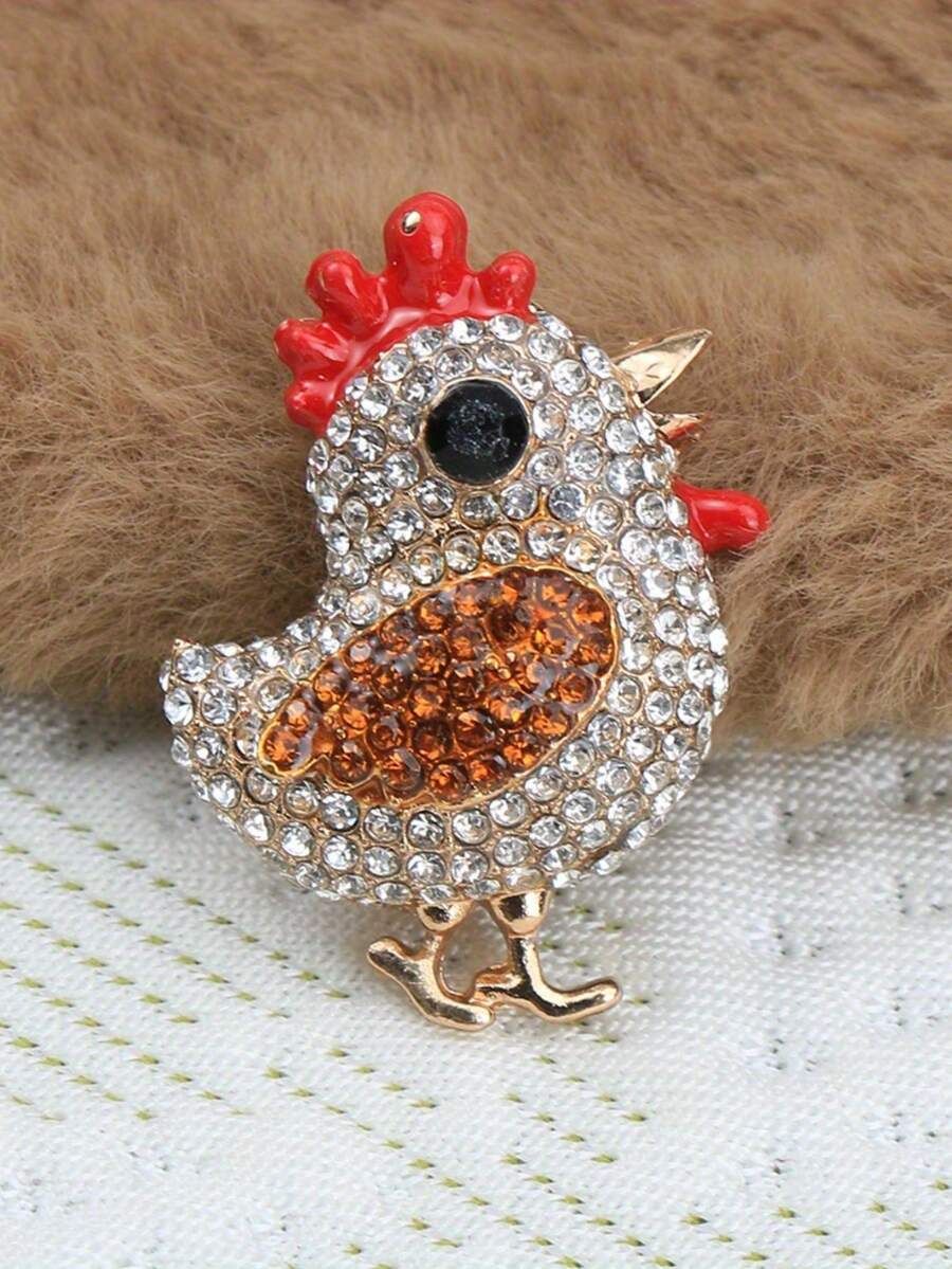 1 cái Trâm gà thời trang Huy hiệu động vật hoạt hình dễ thương Bộ trâm cài chặt Phụ kiện Quà tặng - Ghim 1 - Xem 1
