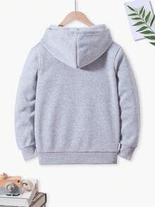 男童骷髅图案印花卫衣 - 灰色 - 查看 2