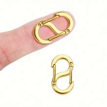 2/1 Pc Tiny S Necklace Clasp, Stainless Steel Double Opening Bracelet Shorteners Mini S Hooks Clips For Small Keychain, Bracelets, Pendant, Carabiner Necklace Jewelry Making - Multicolor - View 14