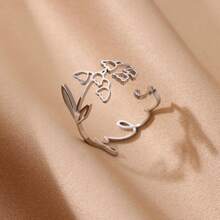 1 Chiếc Nhẫn Tên Hoa Tháng Tùy Chỉnh Cho Phụ Nữ Nhẫn Thép Không Gỉ Cá Nhân Hóa Trang Sức Hoa Tùy Chỉnh Phụ Kiện Ngón Tay Hàng Ngày Quà Tặng Sinh Nhật Đám Cưới Giáng Sinh - Nhiều màu - Xem 13