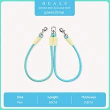 多巴胺彩色双狗牵引绳，带软握柄 - 耐用，适合训练、散步和户外娱乐 - 非常适合露营和后院玩耍，适合各种大小的宠物，长狗训练牵引绳，尼龙长宠物牵引绳，双牵引绳，适合小型/中型犬 - 彩色 - 查看 24