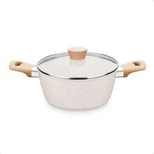 Carmela Vanilla 3-Piece Cookware Set In Forged Aluminum With Ceramic-Flon Cream Coating MTA 8480 - 白色 - 查看 2