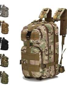 Resistant Outdoor School Tactical Military Backpack - Black - View 6