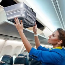 Maleta de mano expandible de 22 *14 * 9 pulgadas aprobada por aerolíneas con puerto USB, maleta de ABS+PC de 20 pulgadas con compartimento frontal, ruedas dobles giratorias, candado TSA, accesorios de viaje, ropa de viaje, artículos de aeropuerto, bolsa de equipaje, ideas de regalo de Navidad para mujeres y niñas, regalos de Navidad para mamá, amiga, regalos de Acción de Gracias, regalos de agradecimiento, regalo de cumpleaños para mamá - Plateado - Ver 10