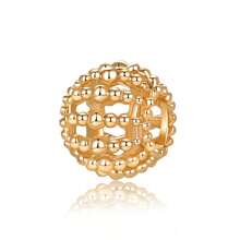 1 件镂空金色油滴星心花双心爱心圆形串珠爱心锁，DIY 手链项链配件 - 金黃色 - 查看 8