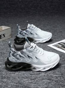 Women's Casual Breathable Gradient Color Mesh Sports Sneakers, Versatile For Spring/Summer, Unisex