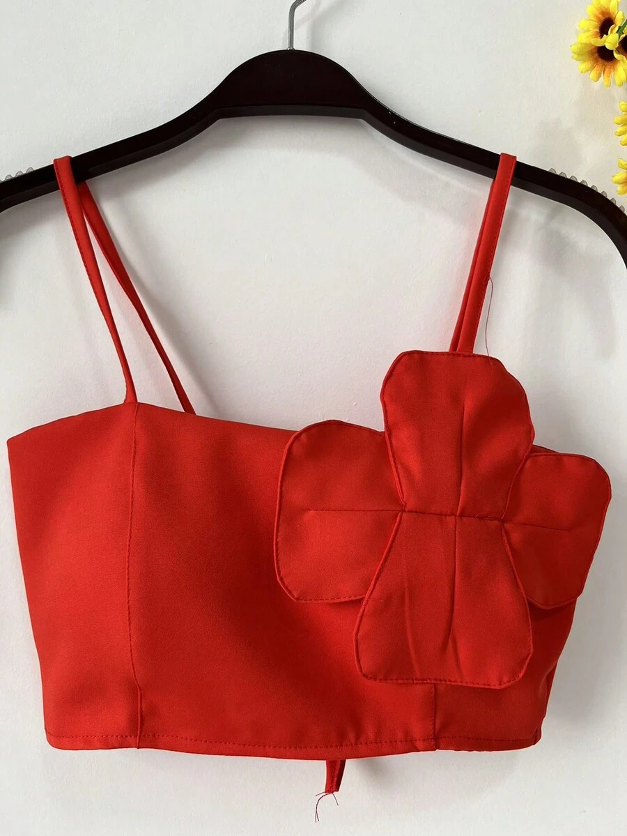 Cropped Tailoring - 橘色 - 查看 1