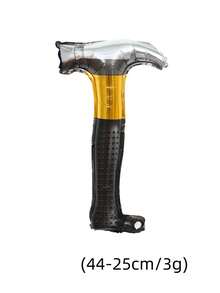 1 件工程维修工具铝膜气球锤钻维修工具主题铝膜铝箔气球 - 彩色 - 查看 3