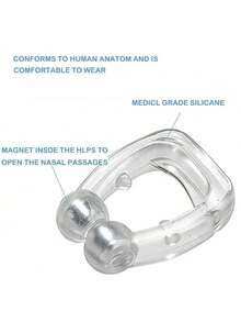4 chiếc/hộp Kẹp mũi chống ngáy bằng silicon từ tính, dụng cụ hỗ trợ thở khi ngủ cho nam giới, thiết bị chống ngáy, thoáng khí và thoải mái, giúp giảm ngáy và cải thiện chất lượng giấc ngủ. - Nhiều màu - Xem 7