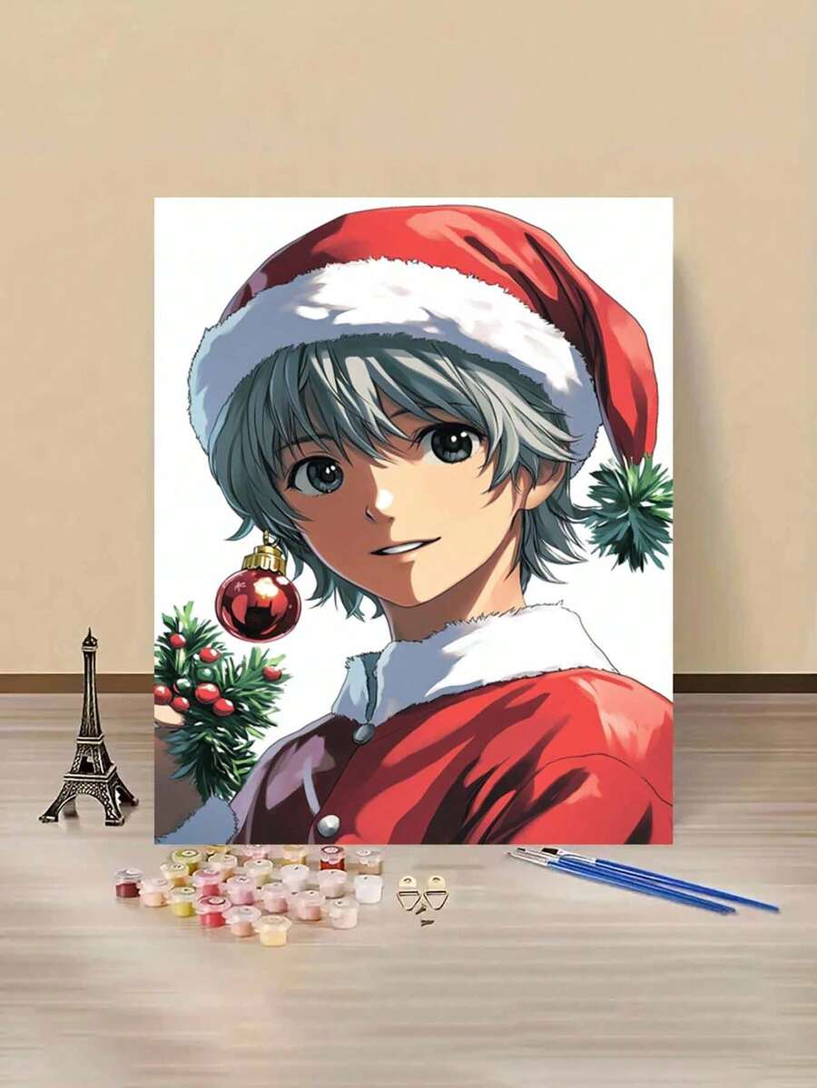 Christmas CartoonStyle DIY Digital Paint By Number, Suitable For