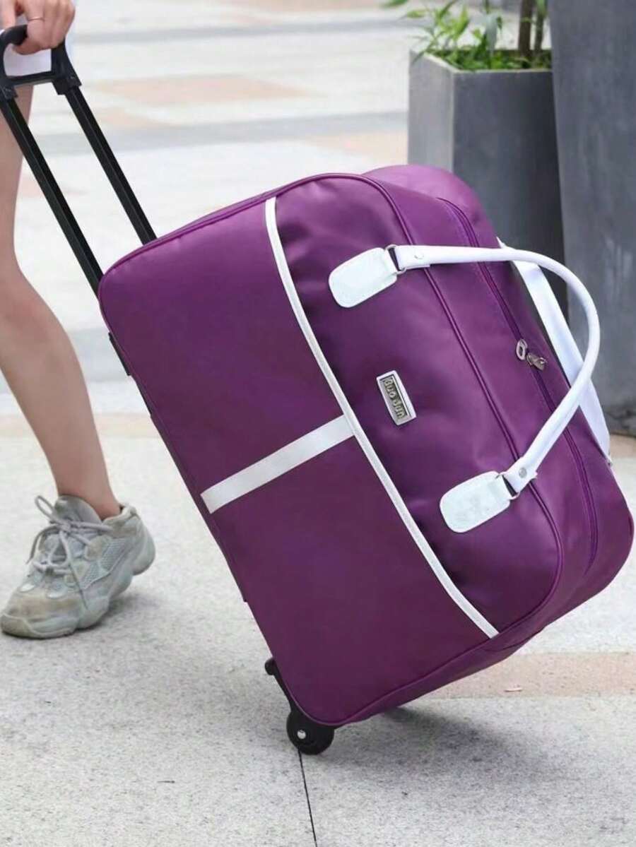 Large Capacity Rolling Luggage Bag, CarryOn Travel Duffle Bag