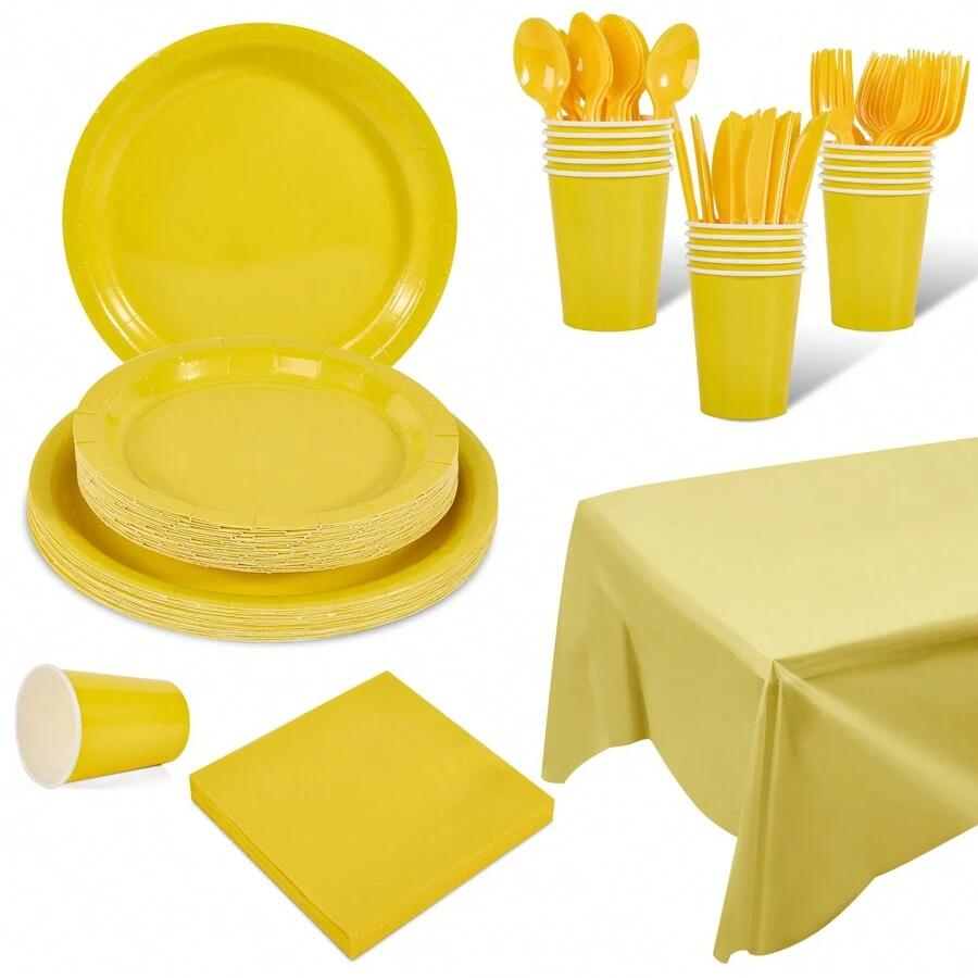 Amscan 9" Yellow Paper Plates - 23cm Bulk Party Plates For Birthdays, Events, Celebrations - View #7