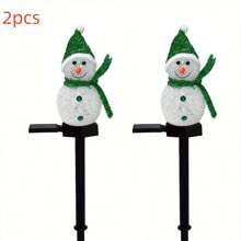 1/2PCS/Set Solar Snowman Lawn Light Garden Christmas Atmosphere Landscape Lamp Waterproof Suitable For Outdoor Garden Courtyard Ground Patio Festival Party Christmas Decoration(Red/Yellow/Blue/Pink/Green Snowman)Christmas Decor Christmas Gift Thanksgiving Christmas Tree Decor Ornaments Christmas Light Bedroom Decor Home Decor Party Decor Holiday Festival Room Decor Christmas Decoration XMAS Decor Christmas Tree Gift Decor Thanksgiving Wedding Home Decor Home Decor Fall Decor Autumn Decor Birthday Decorations For Gifts Party Supplies Indoor Outdoor Garden Holiday Festival Decor Halloween Decor Wall Decor Halloween Ornaments