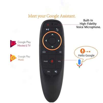 1 个，空中鼠标遥控器，语音遥控 2.4G RF 无线遥控器，带 6 轴陀螺仪红外学习功能，USB 空中鼠标遥控器，适用于 PC 智能电视 Android 电视盒 HTPC 笔记本电脑投影仪 Android Windows