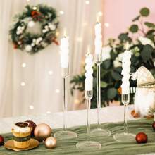 4 件套试管玻璃烛台、浪漫派对烛台、婚礼餐桌装饰、家居装饰