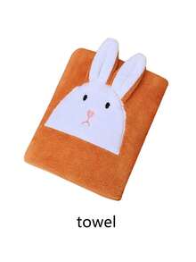 1 chiếc khăn tắm hình thỏ, hình chữ nhật bằng polyester tối giản hiện đại, dệt kim thấm hút cao, khô nhanh, kết cấu mềm mại, thích hợp cho phòng tắm, cửa hàng quà tặng - Nhiều màu - Xem 6