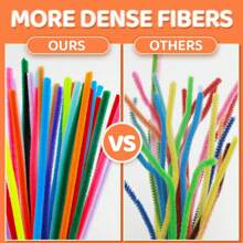 超值装 100 件 DIY 管道清洁器散装(含教程视频)、61 色加密雪尼尔杆、工艺品管道清洁器、管道清洁器工艺品艺术和工艺装饰雪尼尔杆用品、绒球 - 彩色 - 查看 6