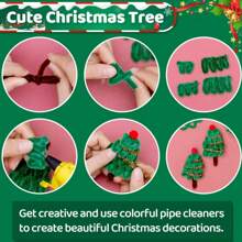 超值装 100 件 DIY 管道清洁器散装(含教程视频)、61 色加密雪尼尔杆、工艺品管道清洁器、管道清洁器工艺品艺术和工艺装饰雪尼尔杆用品、绒球 - 彩色 - 查看 9