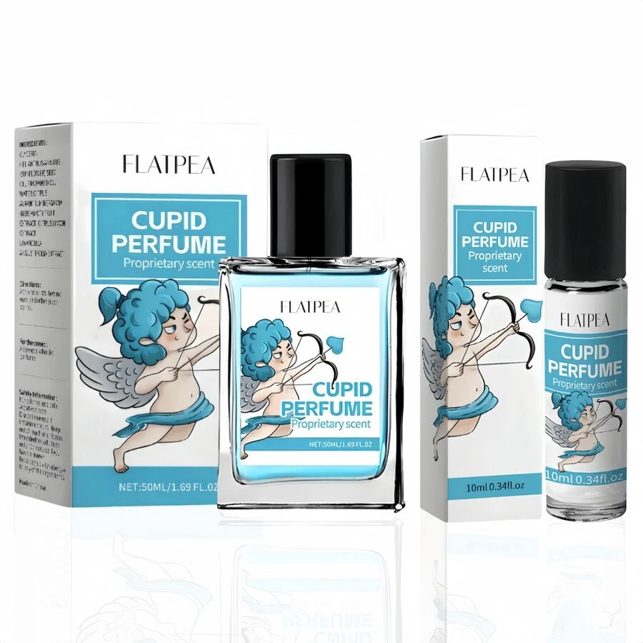 50ml/10ml 男士丘比特香水，柠檬和薰衣草香味，不含酒精，持久淡淡香味，旅行装，适合男士和女士，理想的圣诞礼物 - 彩色 - 查看 1